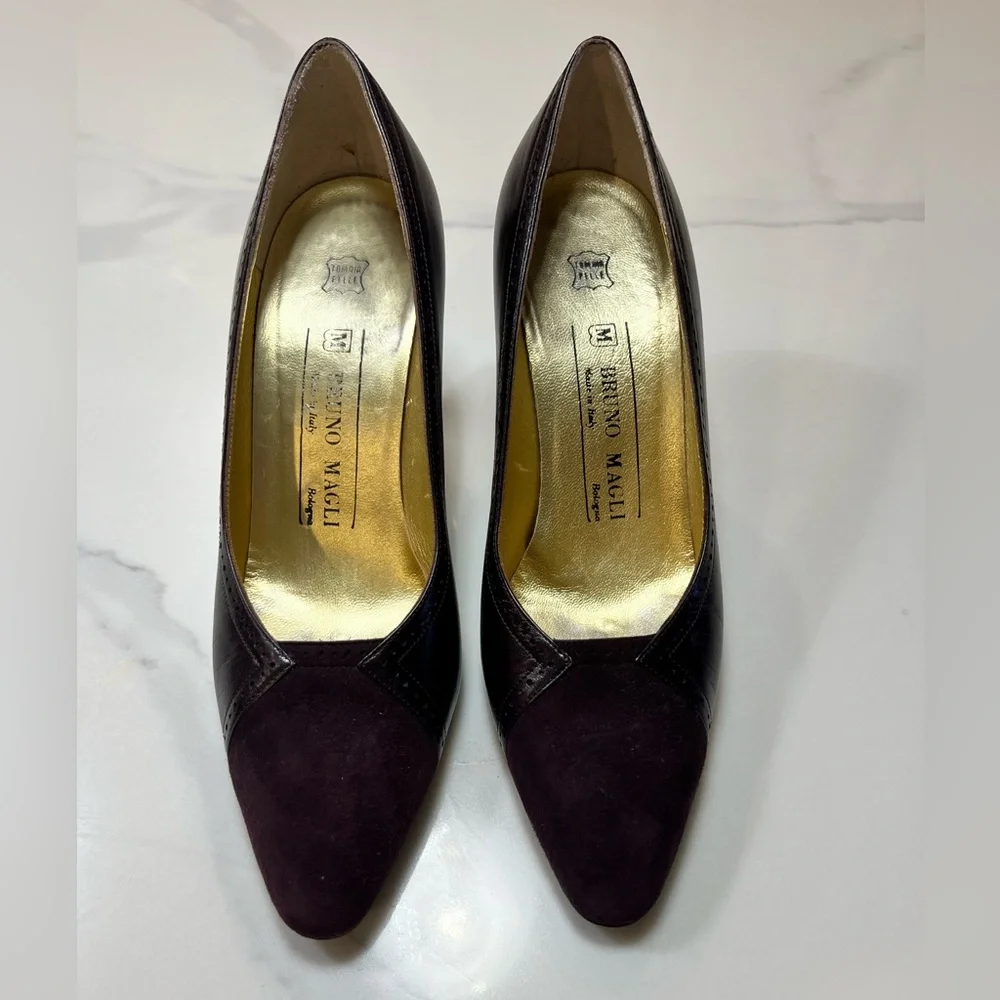 Bruno Magli Women's Dark Purple Heels. Size 6 - Picture 2 of 12